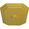 Ekena Millwork Felix Ceiling Medallion, Hand-Painted Rich Gold, 25 1/4"W x 17 1/4"H x 1 3/4"P CM25FERGS - alternate 4